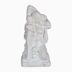 Scultura Madre con bambino di Frans Werner per Goedewaagen, Paesi Bassi, 1924