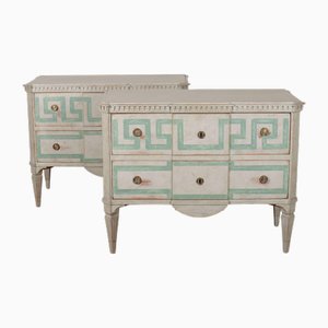 Swedish Decorated Commodes, 1890s, Set of 2