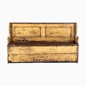 Settle irlandese in pino dipinto