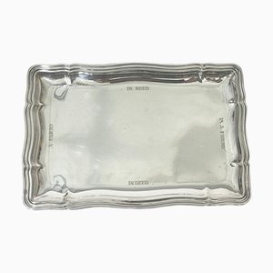 German Silver Salver with Text
