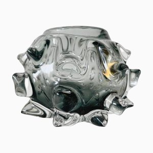 Hobnail Teelichthalter aus Rauchglas von Pols Potten