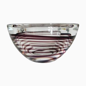 Purple Swirl Votive Tealight Holder from Kosta Boda