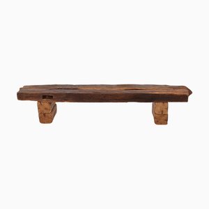 Brutalist Bench in Oak by Logniture