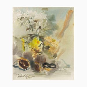 Carlo Ravagnan, Still Life, Watercolor, 1964