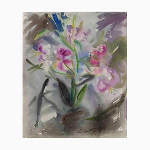 Carlo Ravagnan, Still Life, Watercolor, 1960s