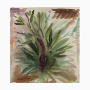 Carlo Ravagnan, Plant, Watercolor, 1960s