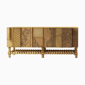 Nature Carved Wood Sideboard by Lola Glamour