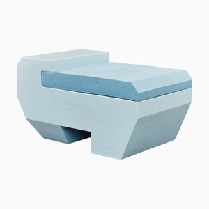 Amphibious Outdoor and Indoor Pouf in Light Blue Paint by Jacob Egeberg