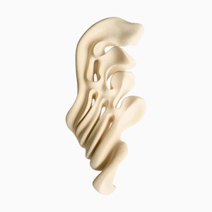 Ceramic Tides of Serenity Sculpture in Stoneware Clay by Aleksandra Krasnopolska