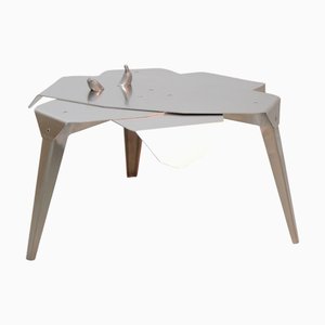 Folded Leaf Tisch aus gebogenem und gefaltetem Edelstahl von Jacob Egeberg