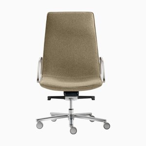 Amelie Glue High Backrest Executive Upholstered Armchair by Quinti Sedute