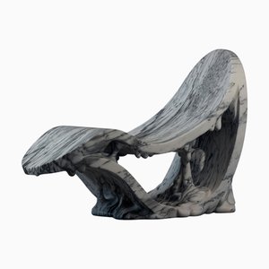 Chaise longue Lay Down in marmo Pele De Tigre di Manta