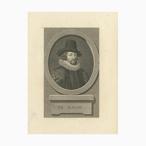 R. Delvaux, Porträt von Sir Francis Bacon, Ende 18. Jh., Gravur
