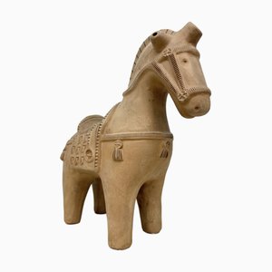 Scultura di cavallo in ceramica di Aldo Londi per Bitossi Fiorentino, 1960
