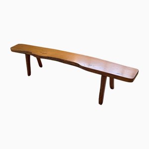 Aranjou Brutalist Elm Bench, 1960s