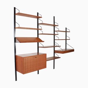 Modular Wallunit by Poul Cadovius Royal System for Cado, Denmark, 1960s