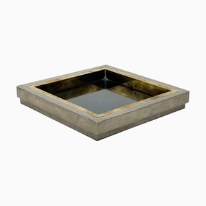 Vide Poche Hollywood Regency in ottone di Tommaso Barbi, anni '70