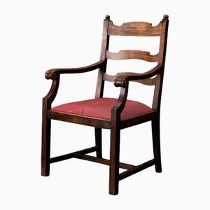 High Back Mahogany Armchair, 1930s