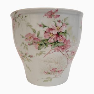 Cache Pot mit Blumenmuster von Limoges Porcelain, 1960er