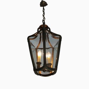 Edwardian Jugendstil Hall Pendant Lantern, 1890s