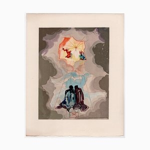 Salvador Dali, Cacciaguida's Chronology, 1964, Original Woodcut