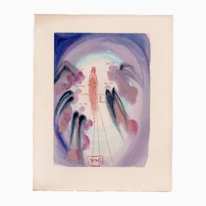 Salvador Dali, The Joy of the Blessed, 1964, Original Woodcut