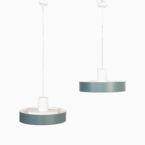 Lampes à Suspension par Karen & Ebbe Clemmensen et Jørgen Bo pour Fog & Mørup, 1960s, Set de 2