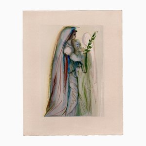 Salvador Dali, The Archangel Gabriel, 1964, Original Woodcut