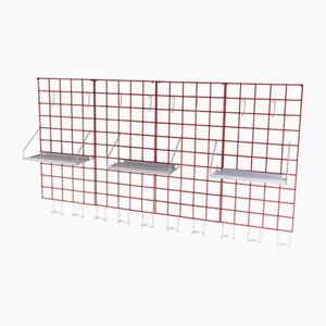 Modular Red Portarobe System by Piero Polato for Robots Milano