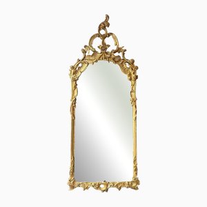 Tall George III Carved Rococo Giltwood Pier Mirror, 1800