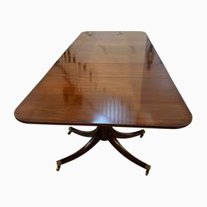 Großer antiker edwardianischer 18-Sitzer Esstisch aus gemasertem Mahagoni, 1910