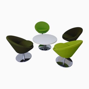 Allermuir Konische Clubsessel & Tisch, UK, 2015, 5er Set