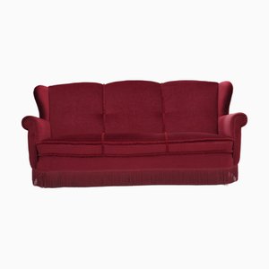 Divano vintage a tre posti curvo, Danimarca, anni '60