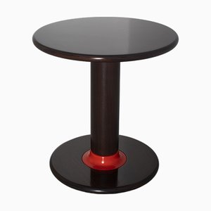 Runder Rocchettone Beistelltisch aus Holz von Ettore Sottsass für Poltronova, Italien, 1964, 2er Set