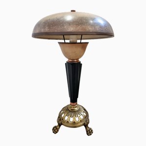 Vintage Art Deco Table Lamp in Copper and Brass, 1920s