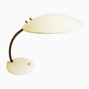 Buttergelbe Mid-Century Modern Österreichische Tischlampe, 1950er