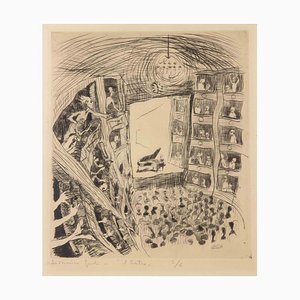 Domenico Gnoli, Il Teatro, Radierung, 1960er