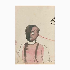 Mino Maccari, Portrait of the Villain, 1935, Watercolor