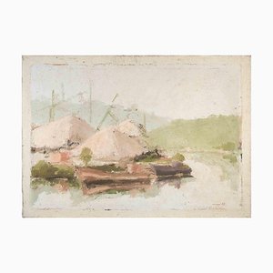 Franco Marzilli, Landscape, Oil Painting, 1970s