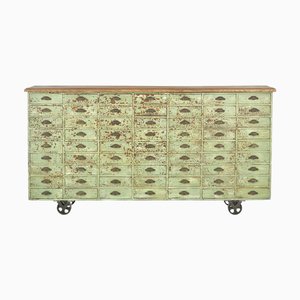 Antique Goldsmith's Workshop Cabinet with 63 Drawers