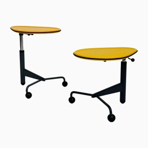 Mid-Century Modern Adjustable Kick Side Table by Toshiyuki Kita for Cassina, 1980s