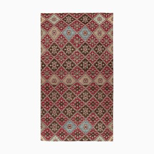 Vintage Art Deco Teppich in Rot, 1960er