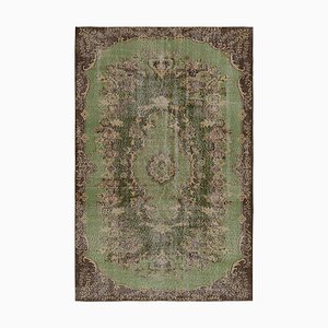 Vintage Zeki Muren Teppich in Grün und Braun