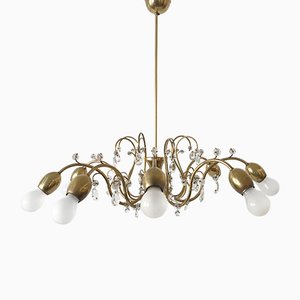 Large 8-Armed Chandelier from Lobmeyr, 1950s