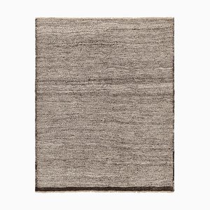 Vintage Shahsavan Persischer Kelim, Solider Teppich in Weiß und Brauntönen - Rug & Kelim