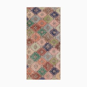 Vintage Zeki Müren Läufer mit polychromatischen Rautenmuster