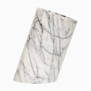 Lilac White Marble Angled Wine Cooler from Kiwano Concept