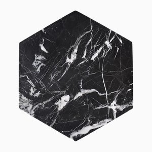 Black Marble Hexagon Platter from Kiwano Concept