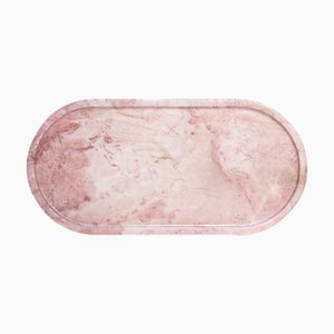 Pink Marble Oval Tray from Kiwano Concept