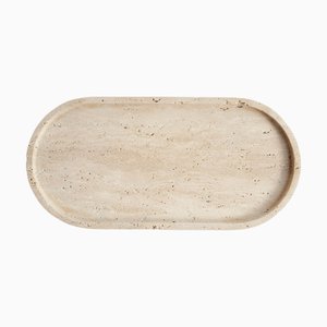 Travertine Oval Tray from Kiwano Concept